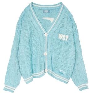 *SOLD* Taylor Swift Light Blue Women's Sweater 1989 TV Taylors Version